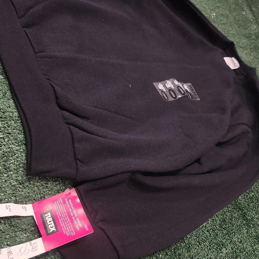 Jet Black Deadstock Made in USA Tultex 90s Crewneck